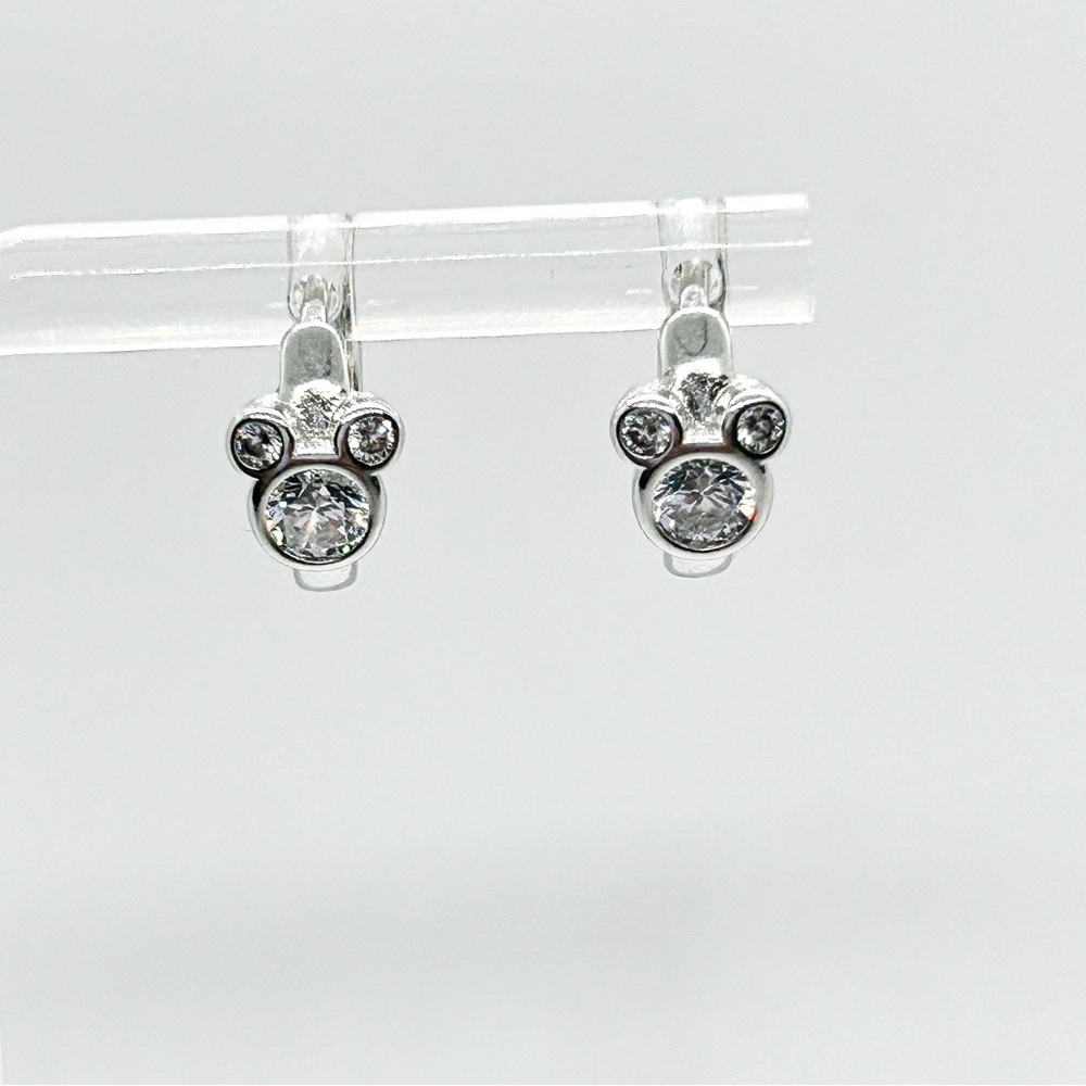NWOT Sterling Silver Mickey mouse earrings studs - Picture 10 of 12